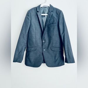 Black N Bianco boys light grey two button blazer jacket 10